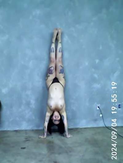 Adrina made me record her trick after we shot.