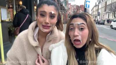 Artemis Carmona & Marina Maya - Epic London Cumwalk!