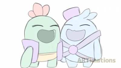 spike and squeak laughing
