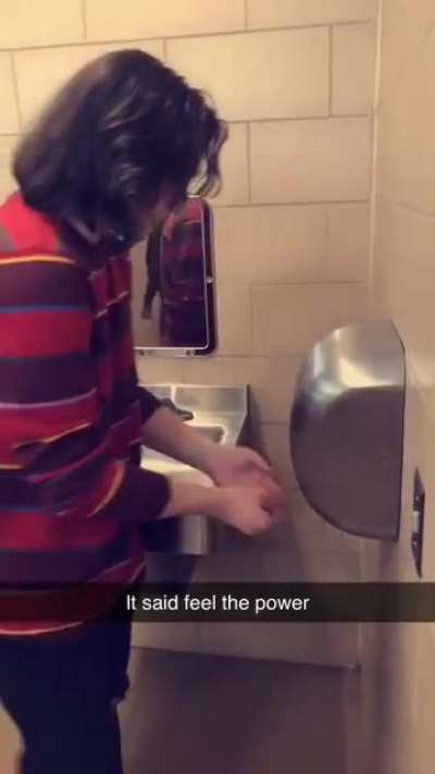 He felt the power