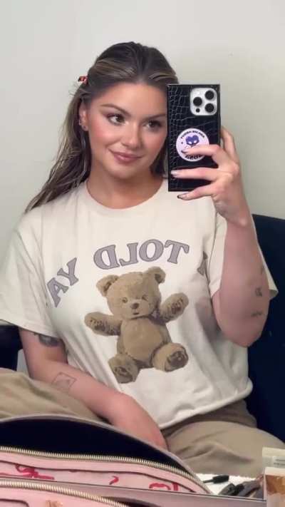 Selfie video in white tee - IG March 2026