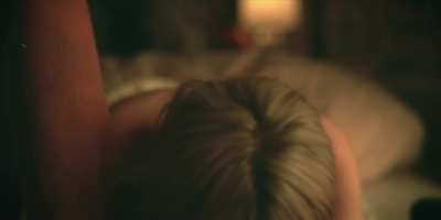 Emily Alyn Lind blowing a guy