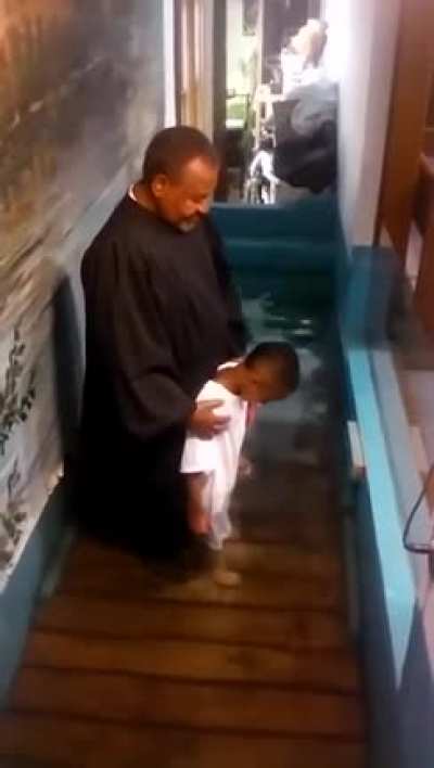 Get ready for your baptism, son