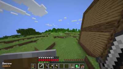 A nice morning in Minecraft