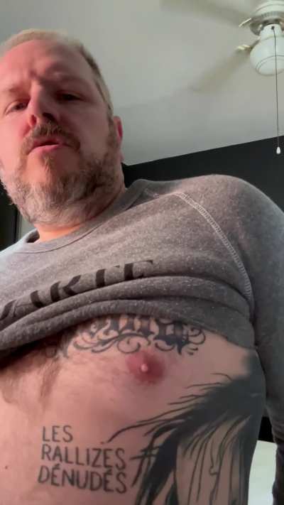 Could you play with my nipple while I stroke my hard cock?