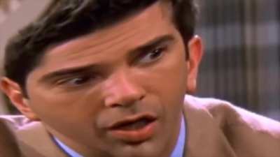Friends but instead of a laugh track it just zooms in on Ross