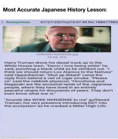 Japanese History Lesson (Truman Edition)