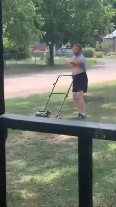 An epic showdown of dude behavior