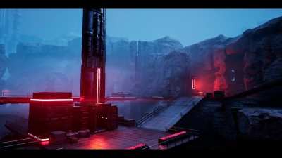 I created this sci-fi environment