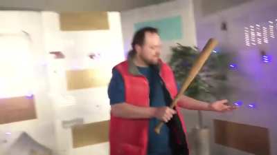 Not the baseball bat!
