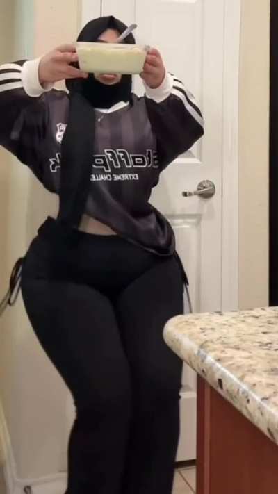the waist and shake