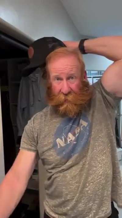 Damn. Party in the front....party in the back.
