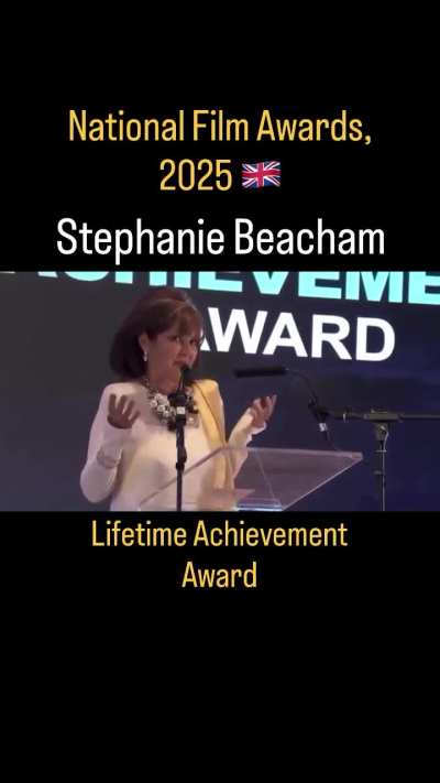 Stephanie Beacham was very moved and thrilled to be honoured with the Lifetime Achievement Award at the 2025 National Film Awards ceremony. She gave a wonderful acceptance speech for the long overdue recognition of her six decades long career and she will
