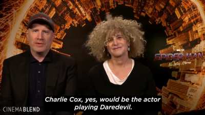 Video Of Kevin Feige Confirming Charlie Cox Daredevil Casting In The MCU