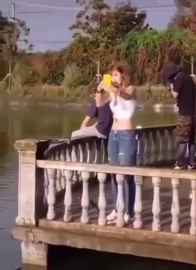Girl kidnaps fish and sends pics to his family