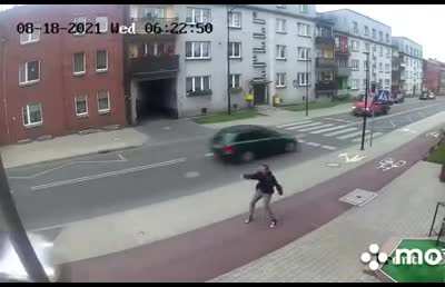 Thats what happened when u walk on cycle path