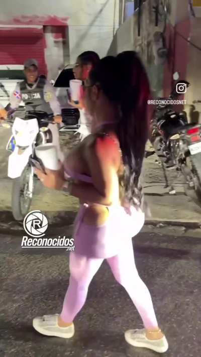Bolted Latina bimbo