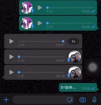 o que...