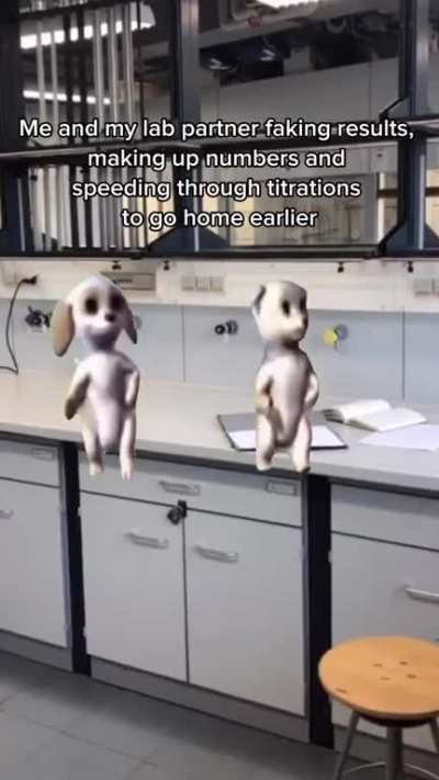 Students, has anyone ever done a lab without falsifying the results? 🤭😅