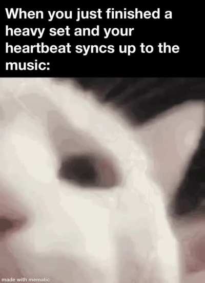 Jamming out while almost passing out