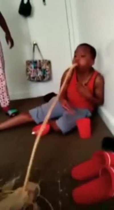 Not sure what to think. Getting a beating after throwing up.