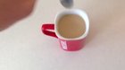 Stirring a square shaped mug creates an ...interesting... shape in the coffee.
