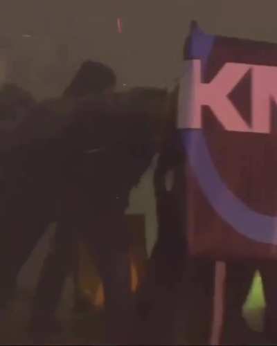 Several thousand anti-capitalist and anti-fascist protesters took to the streets in Milan against the corrupted Olympics. Clashes erupted with police as demonstrators condemned the presence of the Israeli and US teams and the US fascist ICE goons being br