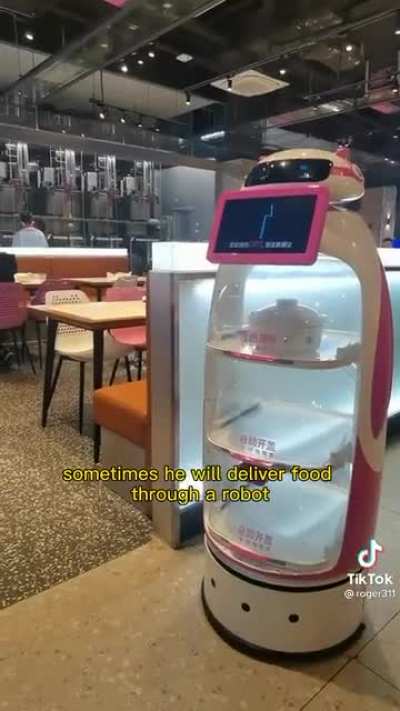A robot restaurant in China