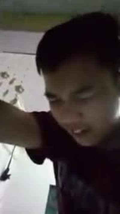 Ching chong boy stubbed his toe