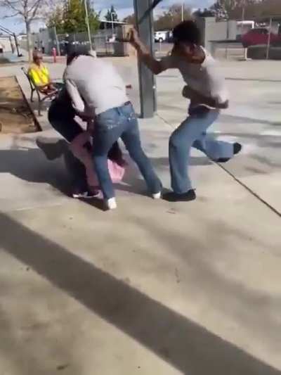 Freaking out after interrupting a fight