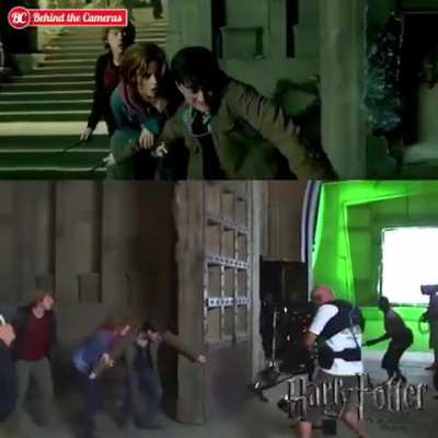 Side by side comparison of Harry Potter and the Deathly Hallows: Part 2