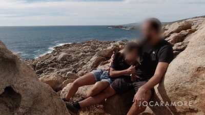 Outdoor blowjob with people close by. This one was risky, and so much fun!