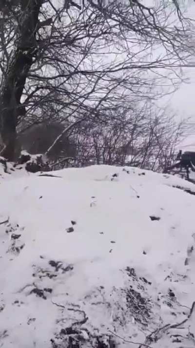 Soldiers of the 80th Separate Air Assault Brigade are watching the work of Ukrainian tankers on the Russians near Bakhmut.