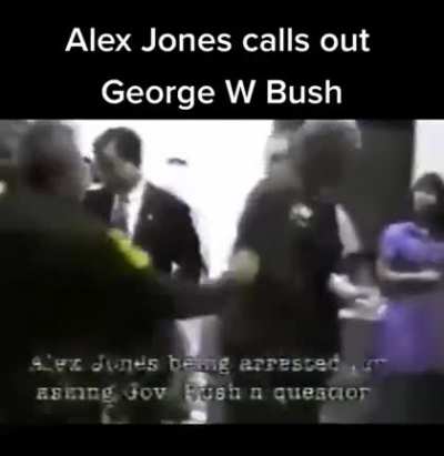 Alex Jones calls out George W Bush
