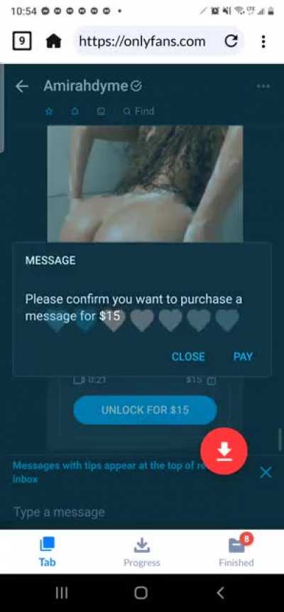 message to join get all her shit