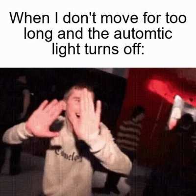 if light off, I dance