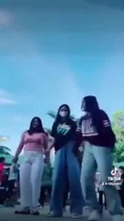 Creating a TikTok on streets.