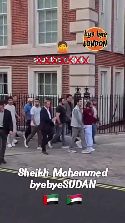 Dubai ruler Mohammed bin Rashid Al-Maktoum was confronted in London by a Sudanese man accusing the UAE of backing violence in Sudan. “UAE is killing people in my country. Stop killing my people,” he shouted.