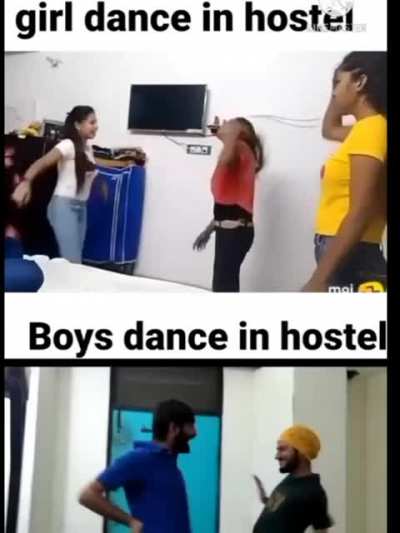 Girls vs Boys dance