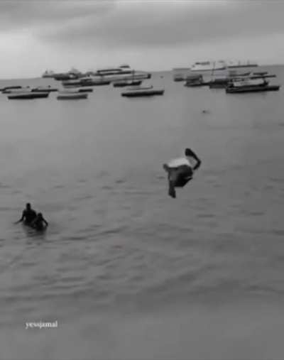 Jumping into the Ocean