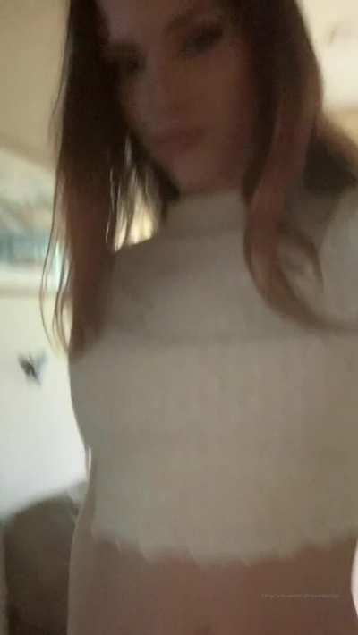 Casually walking around with her dick out :)
