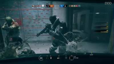Saving the hostage with style.