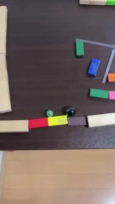 marble run with magnets