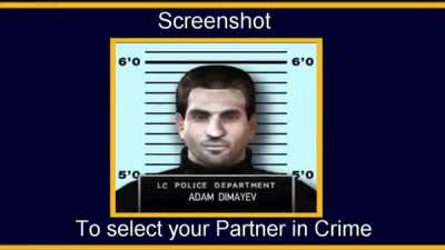 Screenshot to select your partner in crime