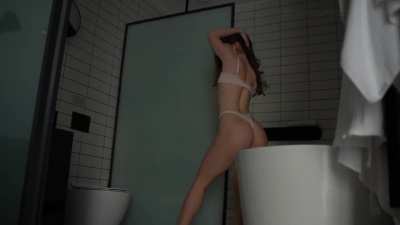 Morning dance in the bathroom - the view on this its insaneeely good
