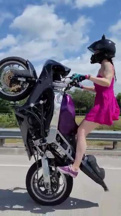 Yes she should have worn gear, but it looks cooler in a dress!