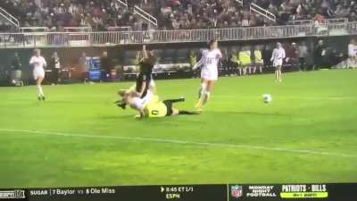 Highlights of some tackles from Women's College Cup BYU vs Santa Clara