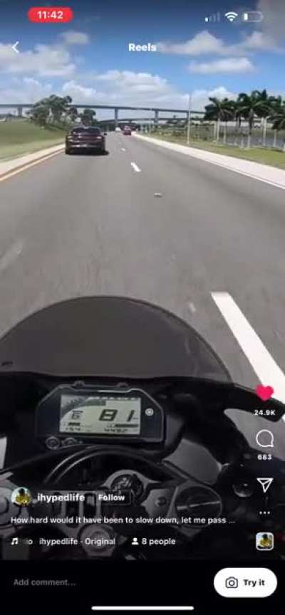To protect and swerve?
