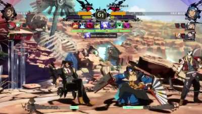 Guilty Gear -Strive- - Team of 3 Gameplay Match Showcase #2