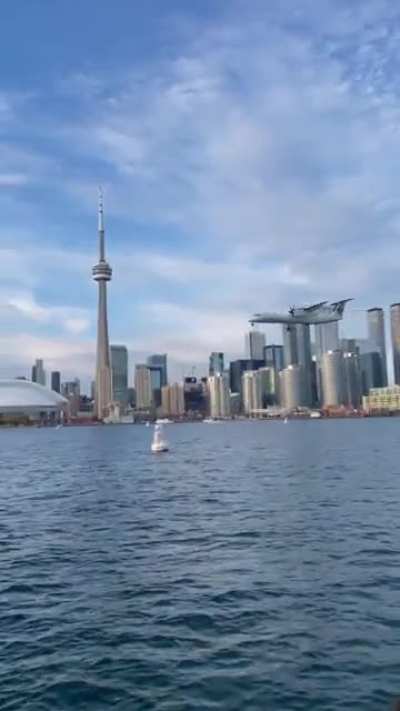 Captured this beautiful Bombardier Dash-8 Q400 landing at Toronto Billy Bishop Airport.